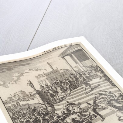 Sejanus, prefect under the emperor Tiberius, is beaten and strangled, 31 BC by Jan Claesz ten Hoorn