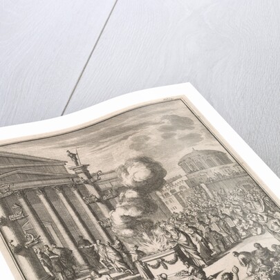 Sacrificial Ceremony before the Temple of Jupiter in Rome, Italy by Willem van de Water