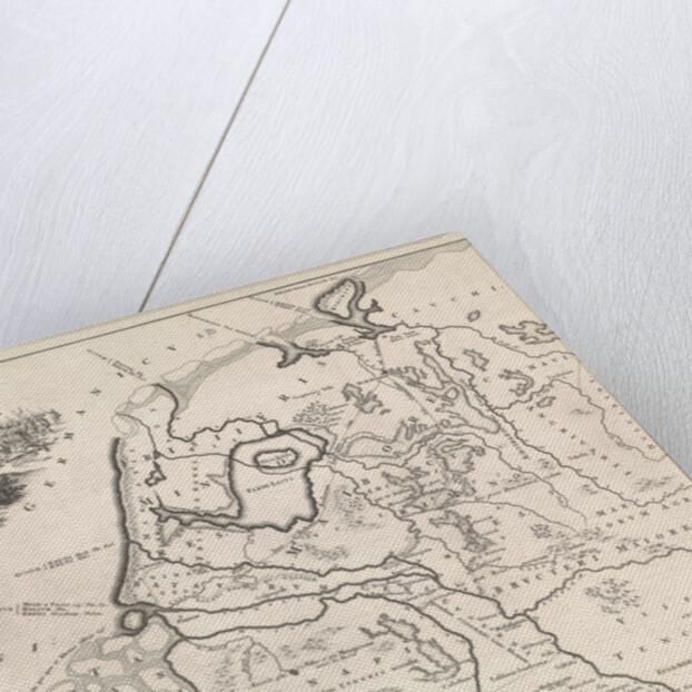 Historical map of the Netherlands at the time of the Batavians and Frisians II by Henricus Wetstein