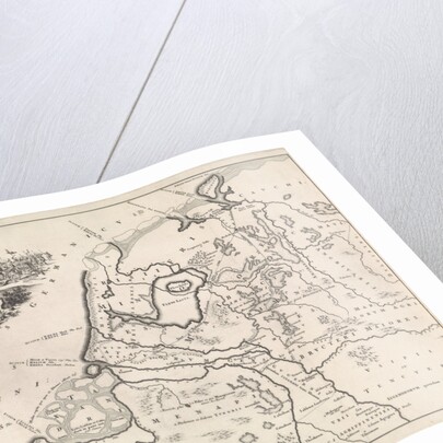 Historical map of the Netherlands at the time of the Batavians and Frisians II by Henricus Wetstein