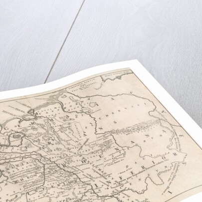 Historical map of the Netherlands at the time of the Frisians, Franks and Saxons I by Henricus Wetstein