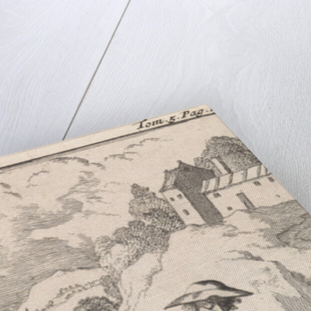 Sancho is tied up by his master on a donkey by Pieter Mortier