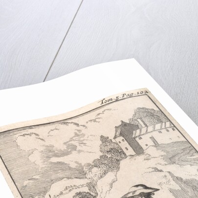 Sancho is tied up by his master on a donkey by Pieter Mortier