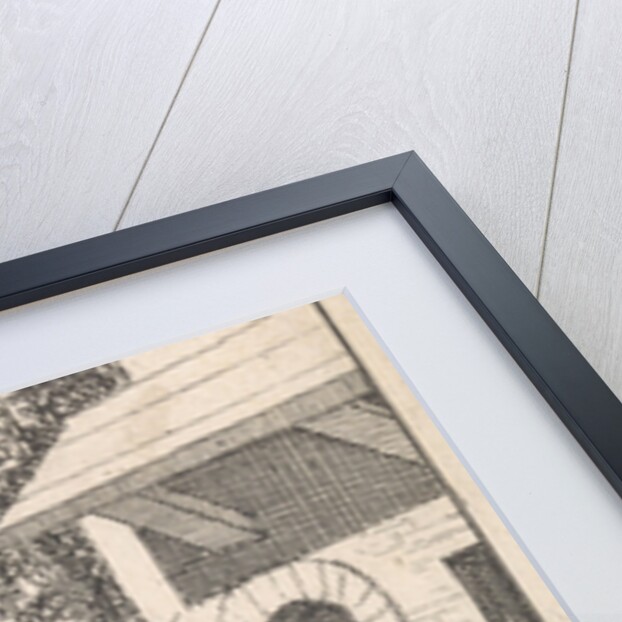 Sancho sleeping in a pig trough before a farm by Pieter Mortier