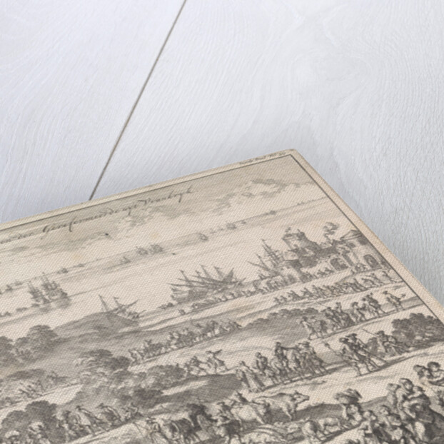 Protestants flee from France after the revocation of the Edict of Nantes by Jan Luyken