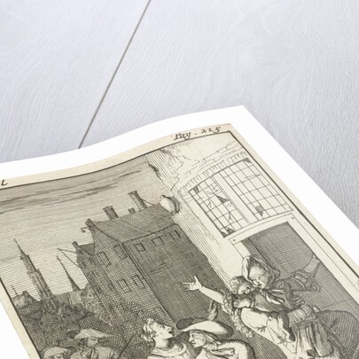 Rosamire kidnapped by Clitander by Pieter van Rijschooten