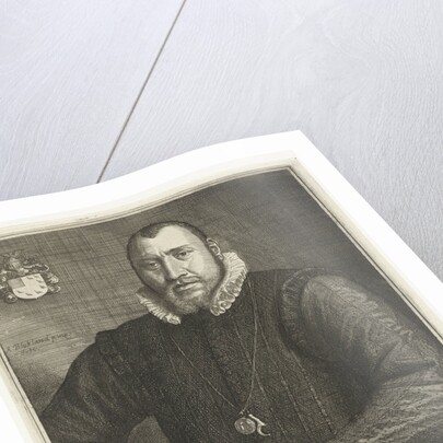 Portrait of Jacob Muys van Holy by Simon onder de Linde