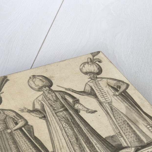 Dress of Ottoman dignitaries around 1580 by Joos de Bosscher