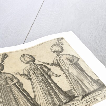 Dress of Ottoman dignitaries around 1580 by Joos de Bosscher