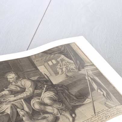 Esau sells his birthright to Jacob William Isaacsz. van Swanenburg by Johannes Janssonius