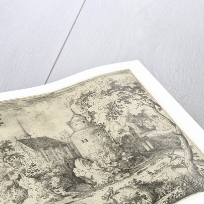 Deer Hunting near a chapel by Jacob Savery I