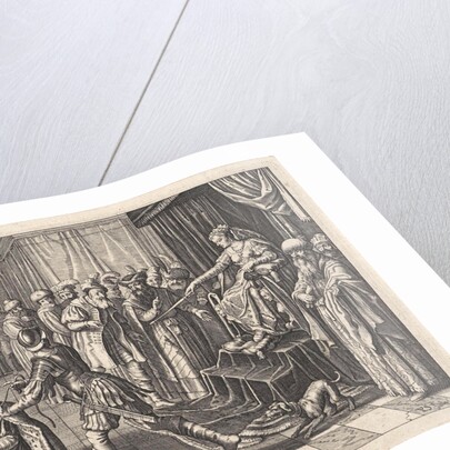 King Ninus sentenced to death by Pieter Serwouters