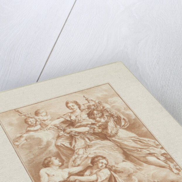 Allegory of Justice as patron of the arts by Gilles Demarteau