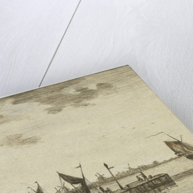 Harbour View of the Old Hooft Rotterdam by Hendrik Kobell