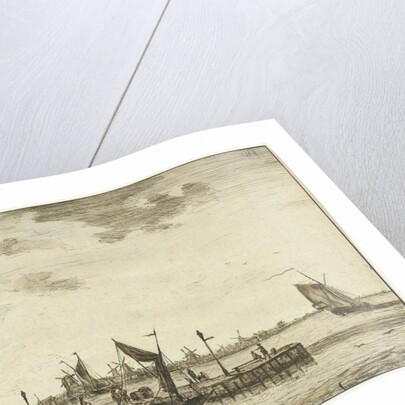 Harbour View of the Old Hooft Rotterdam by Hendrik Kobell