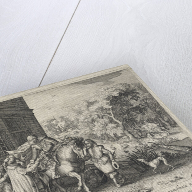 The prodigal son says goodbye to his father by Willem Janszoon Blaeu
