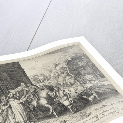 The prodigal son says goodbye to his father by Willem Janszoon Blaeu