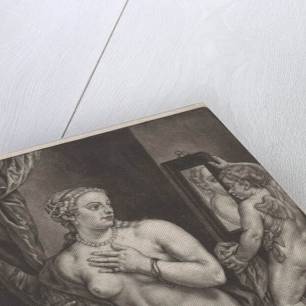 Venus and Cupid with a mirror by Anonymous