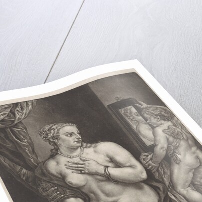 Venus and Cupid with a mirror by Anonymous