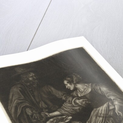 Man and woman with a jug by Jan de Groot