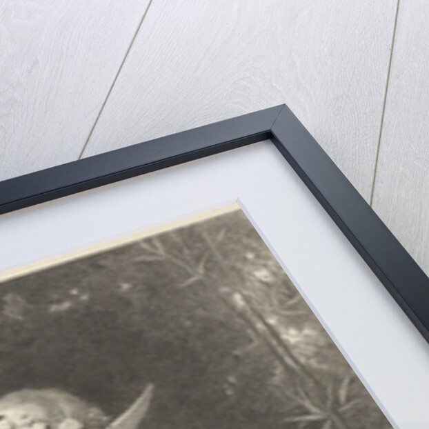 Amor on the back of a young woman by Léon Bazile Perrault