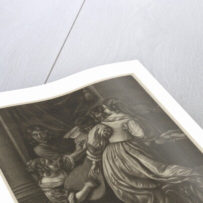 Music making people around a table by Jan van Somer