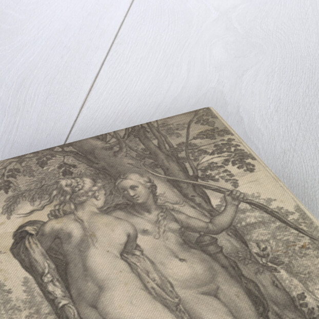 Diana and a nymph before a tree by Justus Danckerts