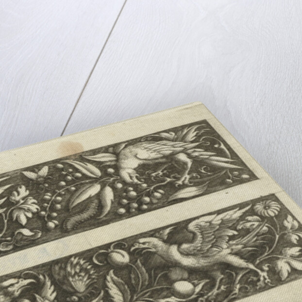 Two friezes, both with raptors by Michiel le Blon
