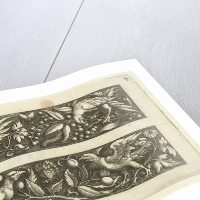 Two friezes, both with raptors by Michiel le Blon