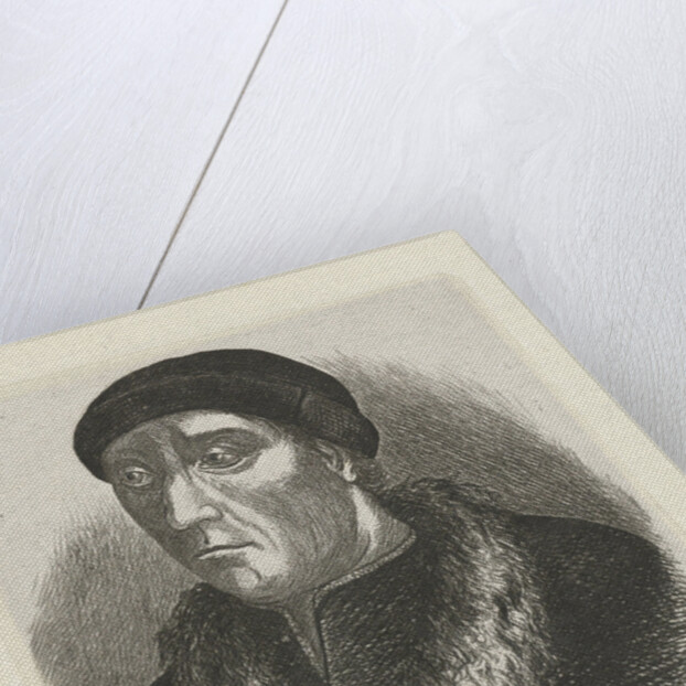 Portrait of Laurens Jansz. Coster by Joseph Hartogensis