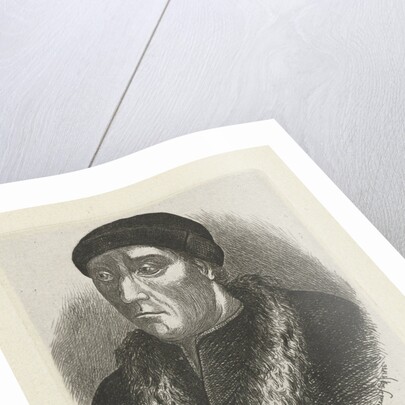 Portrait of Laurens Jansz. Coster by Joseph Hartogensis
