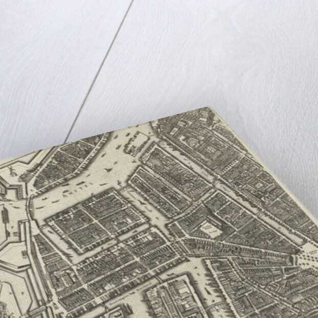 Map of Amsterdam (leaf middle left), 1625 by Balthasar Florisz. van Berckenrode