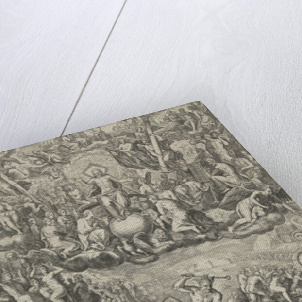 Last Judgment, Barbara van den Broeck by Hendrick Hondius