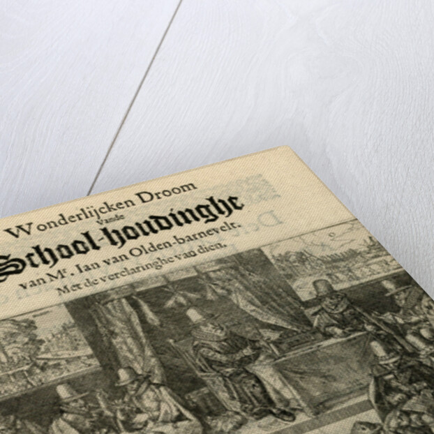 Title print of the pamphlet in 1618 entitled, 'Wonderlijcken Droom Vande School-houdinghe van Mr by Anonymous