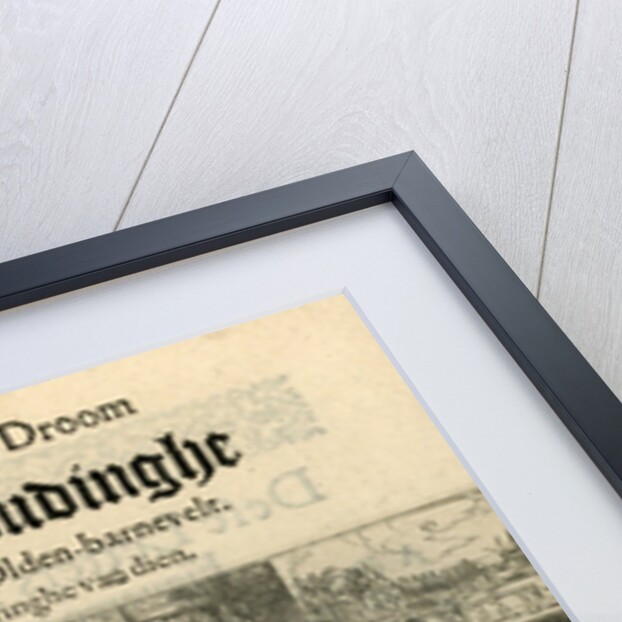 Title print of the pamphlet in 1618 entitled, 'Wonderlijcken Droom Vande School-houdinghe van Mr by Anonymous