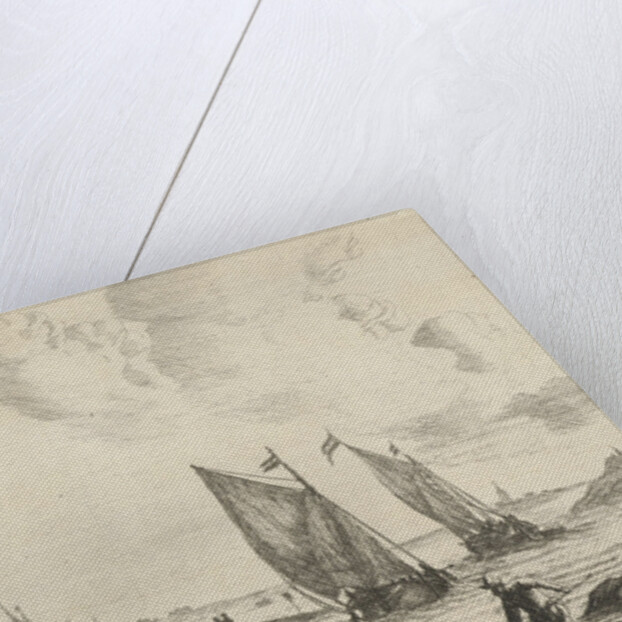 View of an inland waterway by Reinier Nooms