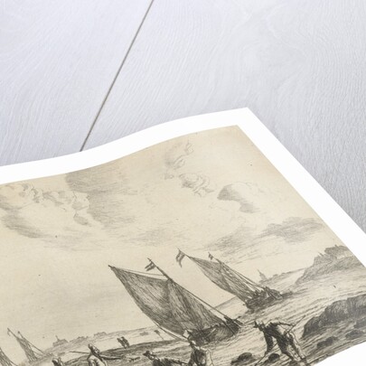 View of an inland waterway by Reinier Nooms