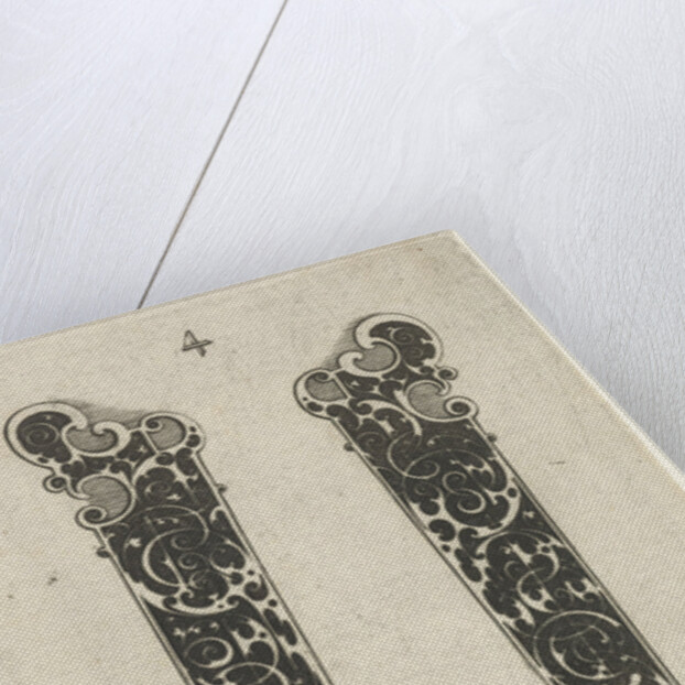 Two knife handles by Michiel le Blon