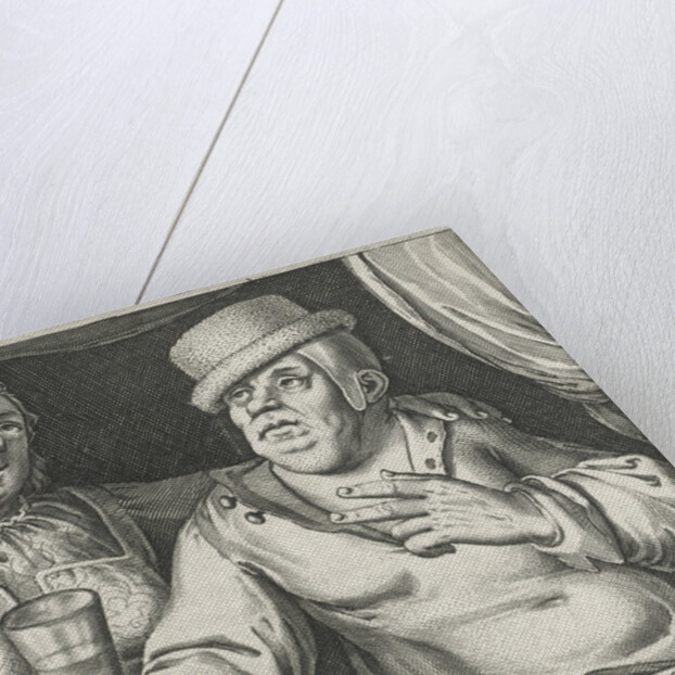 Drinking man and woman by Assuerus van Londerseel