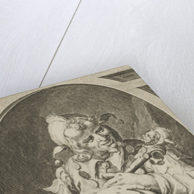 Jester with fool's cap on the head by Jacob de Gheyn II