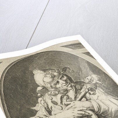 Jester with fool's cap on the head by Jacob de Gheyn II