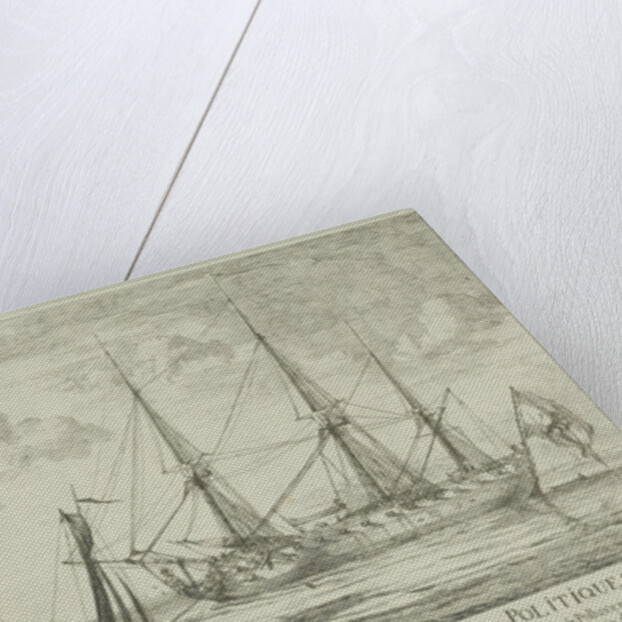 Fregat Pollux bij het wachtschip in de Schelde by Anonymous