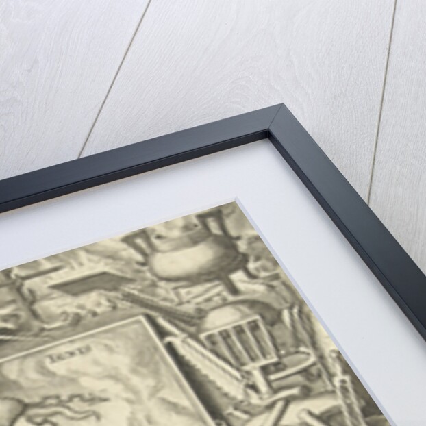 The element of fire as a young man with lightning by Nicolaes de Bruyn