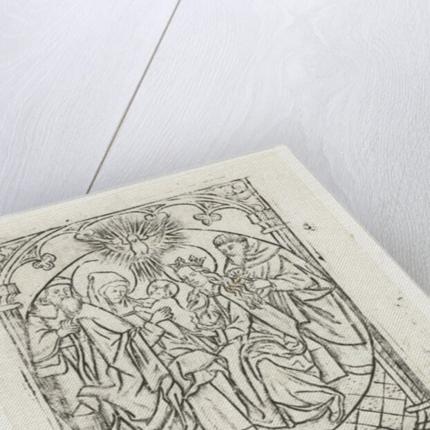 The Holy Family with Anna and Joachim by Israhel van Meckenem