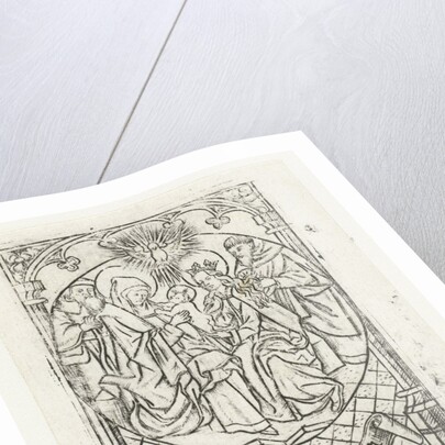 The Holy Family with Anna and Joachim by Israhel van Meckenem