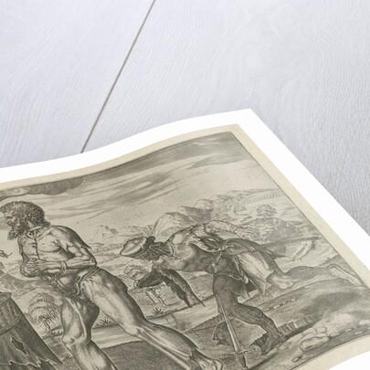 Poverty and violent death can strike down a human being by Philips Galle