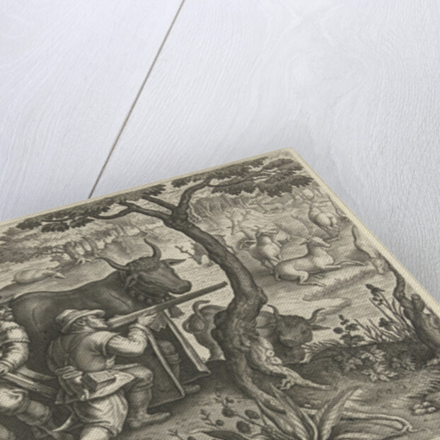 Deer Hunting using camouflage by Lodewijk XIV