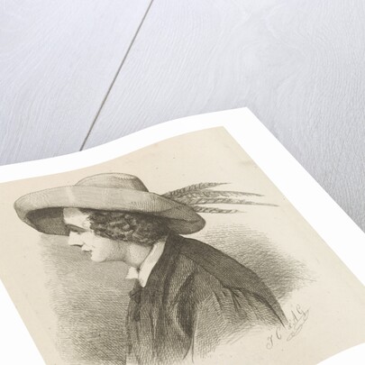 Portrait of Martinus Antonius Kuytenbrouwer in profile by Johannes Christiaan d'Arnaud Gerkens