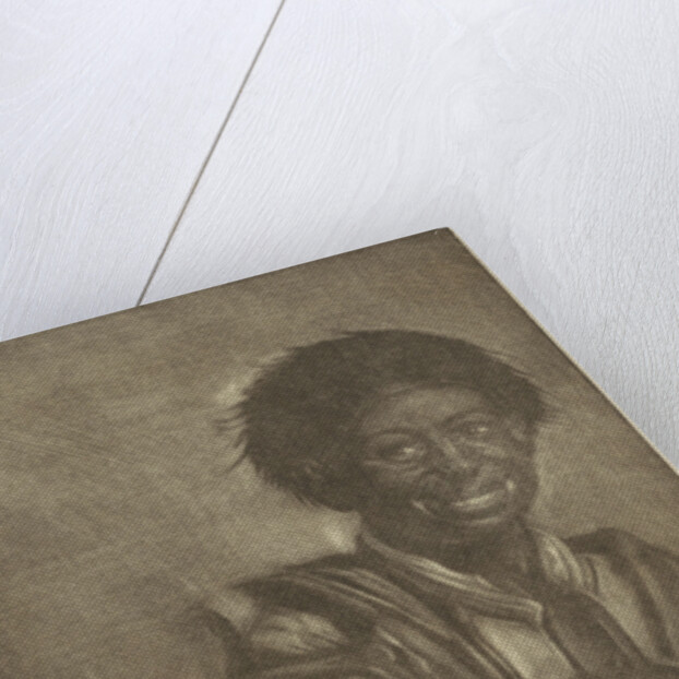 Smiling boy with a bucket of fish by Jan de Groot