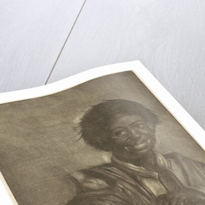 Smiling boy with a bucket of fish by Jan de Groot